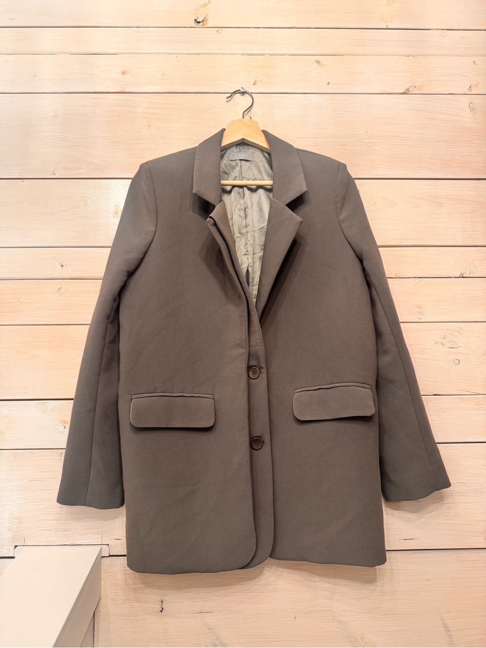 Lichi Tailored Women's Grey/Taupe Single-Breasted Blazer - made in Germany